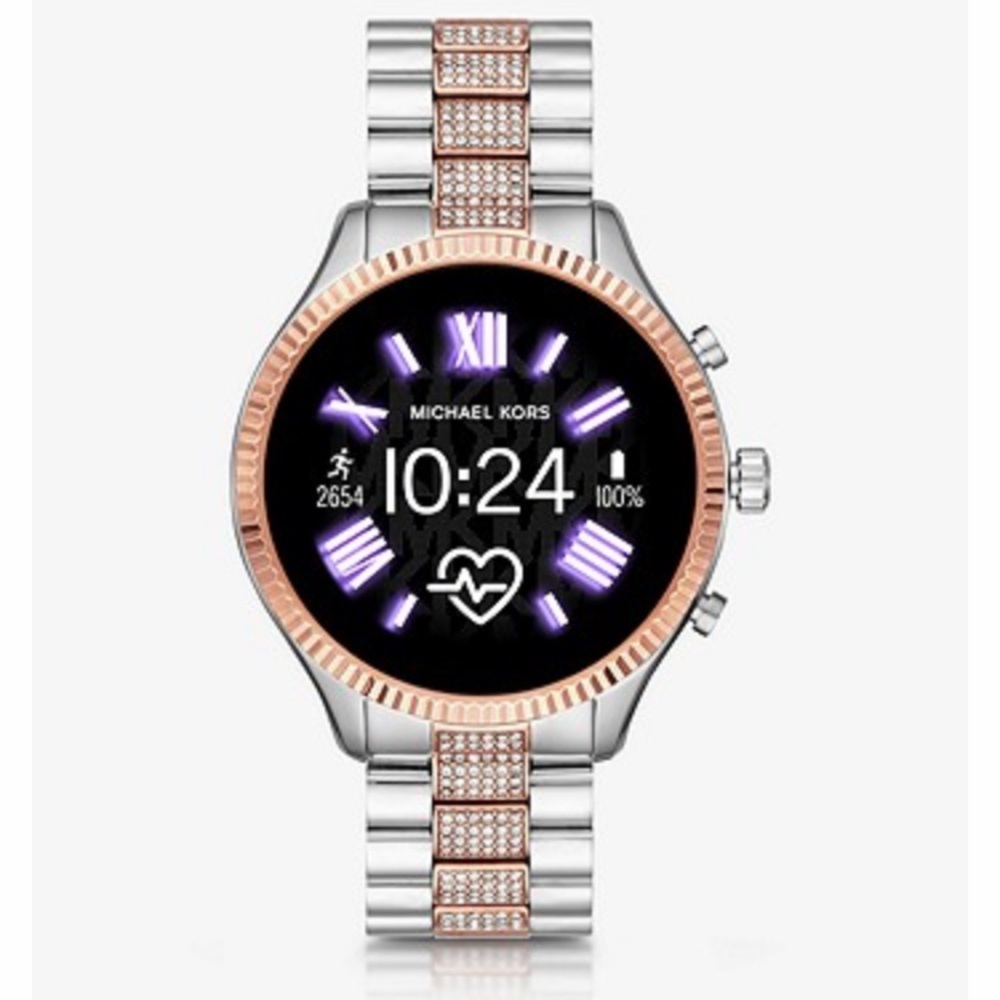 MK Gen 5 Lexington Pavé Two-Tone Smartwatch